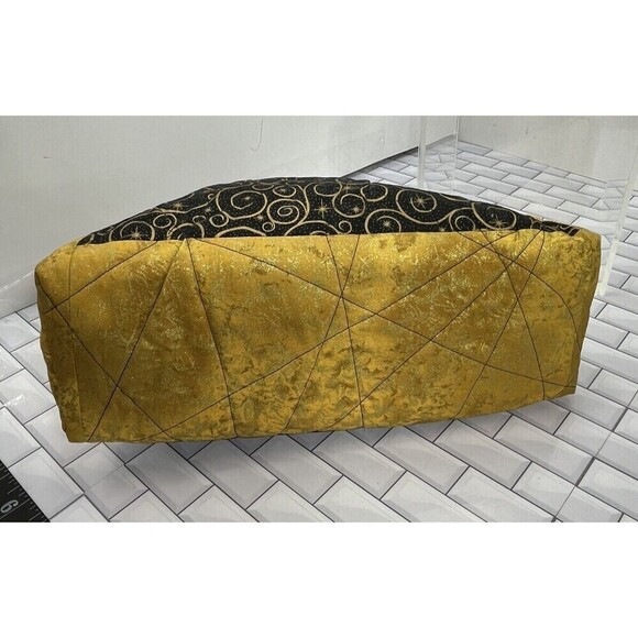 Handmade Celestial Handbag/Kiss Closure/Removable Strap Black/Gold Fairy Grunge - Picture 11 of 13